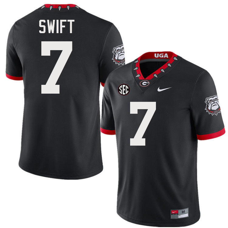 D'Andre Swift Georgia Jersey,University Of Georgia Bulldogs Football Jersey,Uniforms,Gears-Throwback